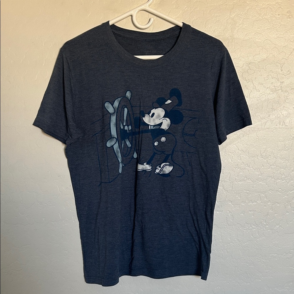 Disney Men's Dark Blue Mickey Mouse T-Shirt